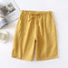 Linen Cotton Large Size Men Women Sports Leisure Comfort Shorts