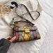 Women's PU Leather Snakeskin Print Stylish Crossbody Bag