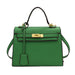 Women's PU Leather Kelly Bag in Solid Candy Colors with Shoulder Strap