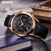 Men's Business Quartz Wristwatch – Golden Elegance for Professionals