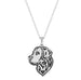 Husky Dog Puppy Pendant Necklace for Pet Lovers Unique Jewelry Gift Idea