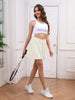 Quick-Dry Elastic Tennis Skirt with Pockets for Active Women