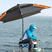 360° Adjustable Anti-UV Portable Fishing Sun Umbrella for Outdoor Shade and Rain Protection