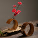 Simple Style Ring Design Home Living Room Flower Arrangement Bamboo Vase Ornaments
