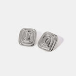 Stainless Steel Round Stud Earrings for Women’s Everyday Jewelry