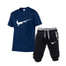Two Pieces Sets T Shirts Shorts Set Hight-Quality Men's Fashion Clothing