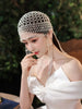 Handmade Hollow Pearl Tassel Headpiece Hat For Stage, Performance, Or Events