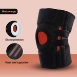 Silicone Meniscus Knee Protector with Adjustable Shock Absorption Support