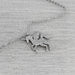 Unicorn Pendant Necklace Sterling Silver Girls Clavicle Chain Necklace Jewelry