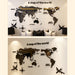 Acrylic 3D World Map Wall Stickers for Living Room and TV Background Decor
