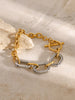 18K Gold-Plated Stainless Steel Classic Chunky Chain Bracelet