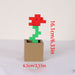 Miniature Floral Building Block Set for Creative and Elegant Home Decoration
