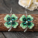 Lucky Clover Acrylic Dangle Earrings for Women Fashion Jewelry