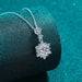 1 Carat Moissanite Zircon 925 Sterling Silver Necklace for Women