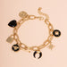 Women's Trendy Heart-Shaped Small Lock Bee Disc Bracelet Women's Jewelry