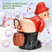Electric Santa Claus Bubbles Machine Blowing Bubbles Toy Decorations