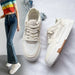 Breathable Mesh Platform Shoes for Women Lightweight Casual Walking Sneakers