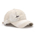 Distressed Adjustable Cotton Baseball Cap With Casual Outdoor Design
