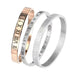Electroplated Titanium Steel Bracelet for Women with Buckle Design