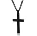 Minimalist Cross Necklace – Single Pendant Jewelry with Chain