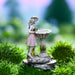 Sculptured Flower Fairy Solar Energy Courtyard Resin Decoration