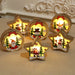 Christmas Decorations Wooden Luminous Pendants Christmas Tree Pendants