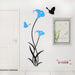 3D Acrylic Lily Crystal Wall Stickers for Elegant Home Decor in Living Room, Bedroom, or Entryway