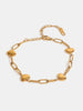 Gold-Spliced Stainless Steel Bracelet – Niche Design for Women