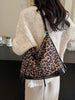 Leopard Print Convertible Crossbody Bag – Trendy Dual-Purpose Style