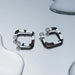 Oil Drip Cuff Earrings for Women in Durable Polished Stainless Steel