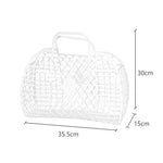 Large PE Plastic Detachable Shopping Basket – Hollow Design Storage Bag