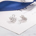 Exquisite Micro-Paved Zircon Versatile Earrings Sterling Silver Swan Earrings Jewelry