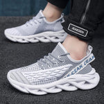 Flyknit Mesh Sneakers For Men Lightweight Breathable Athletic Design Shoes