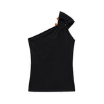 Asymmetric Off-Shoulder Knitted Sweater Top for Women – Cozy & Trendy Look