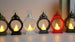 Halloween Decorative Wind Lantern Retro Round Portable LED Electronic Candle Lamp