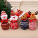 Knitted Christmas Gift Bag – Wool Wrap for Holiday Goodies & Treats