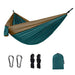 Lightweight Double Nylon Camping Hammock With Straps For Outdoor Relaxation