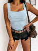 Women's Square Neck Wide Strap Tank Top for Comfortable Everyday Wear