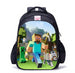 Teenager Minecraft Cartoon Backpack – Cool School Bag for Boys