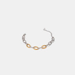18K Gold-Plated Stainless Steel Chain Bracelet for Women