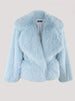 Short Loose Casual Hairy Soft Thick Warm Pink Faux Fur Coat Jacket