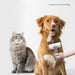Pet Grooming Comb for Cats and Dogs with Hair Cleaner and Comfortable Grip