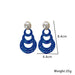 Simple Solid Color Women's Fashion Geometric Pearl Earrings Jewelry
