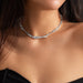 Liquid Wrinkled Irregular Collar Choker Metal Lava Necklace Women's Jewelry