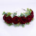 Handmade Velvet Flower Wreath Headband for Weddings and Vacations
