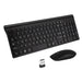 Advanced 2.4G Wireless Keyboard and Mouse Kit with Compact Design for Efficient Typing and Navigation