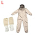 Professional Full-Body Beekeeping Suit with Ventilation and Protective Gloves