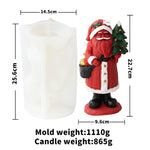 Cartoon Santa Claus Candle Mold Christmas Decorative Ornaments