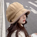 Winter Plush Ear Protection Hats – Stylish Fisherman Berets for Women