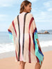 Women’s Hollow Spliced Beach Skirt Hoodie for Summer Bikini Cover-Up